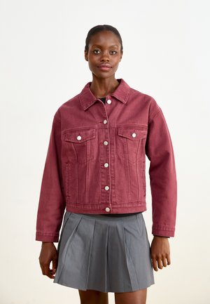 DARLA OVERSIZED TRUCKER - Denimová bunda - wine