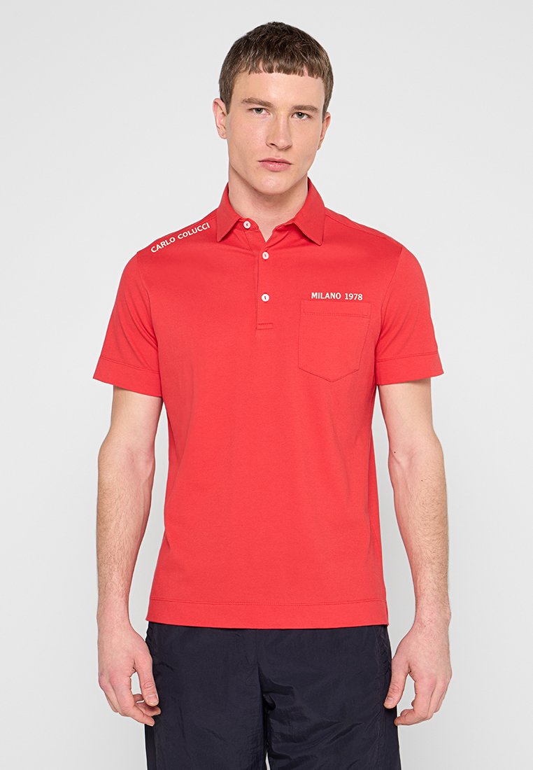 carlo colucci Poloshirt rood