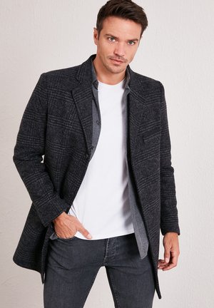 SLIM FIT - Classic coat - anthracite plaid