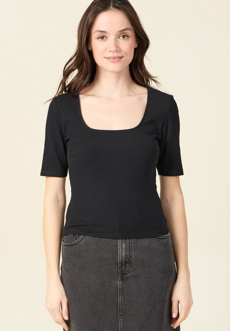 BONOBO Jeans MWELTFREUNDLICHEM - T-shirt basic - noir