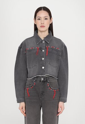 JOLIE CROPPED JACKET - Denim jacket - black
