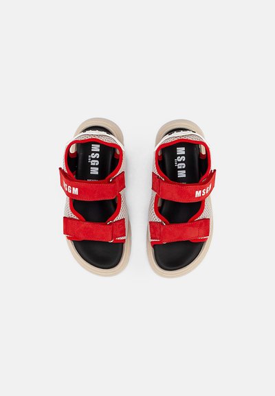 MSGM Sandálias - off white/red