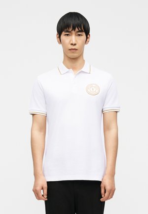 EMBLEM - Bluză polo - white/gold-coloured