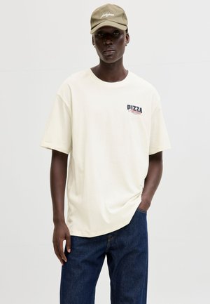 Jack & Jones T- - Μπλουζάκι με στάμπα - egret