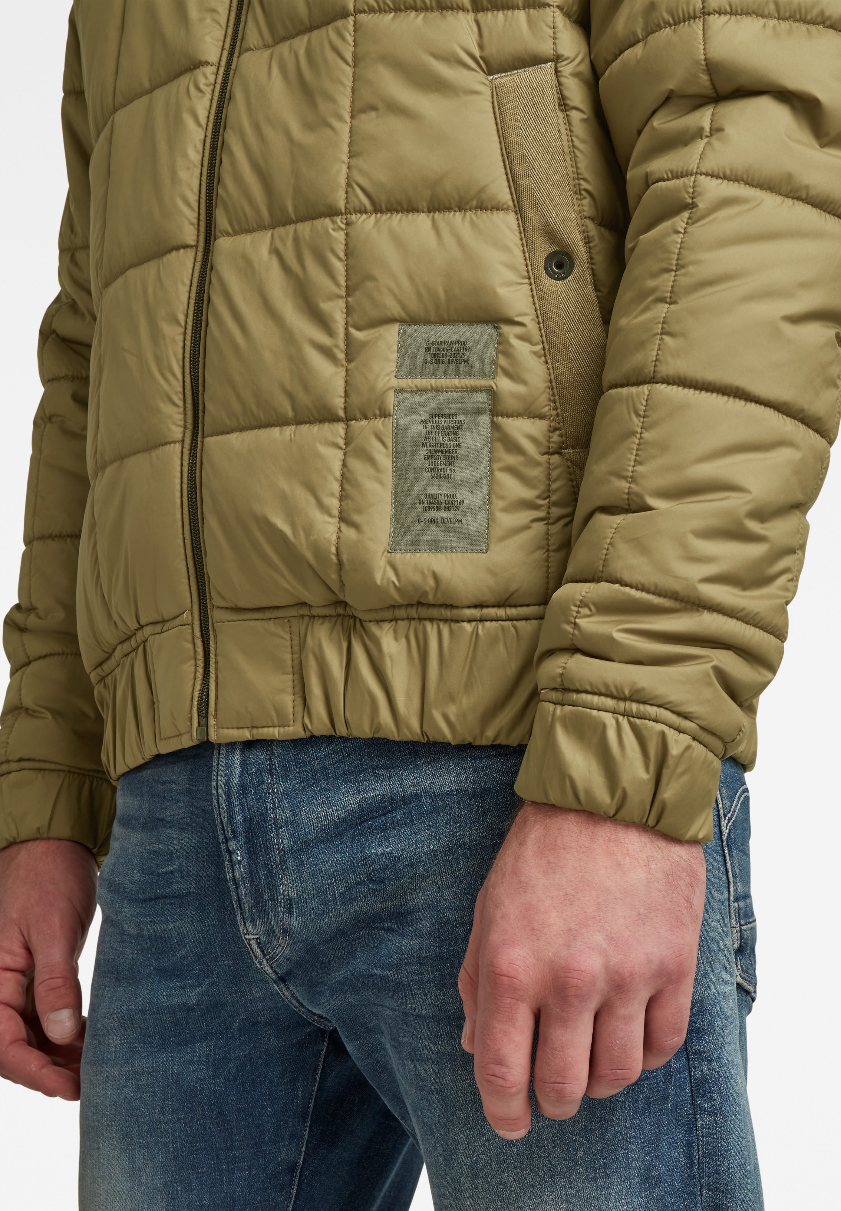 square quilted jacket