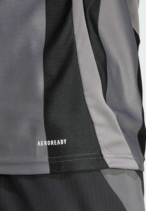 adidas Striped 24 Jersey Team Grey Four/Black — foto 4