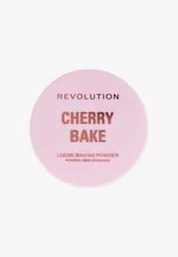 Makeup Revolution REVOLUTION Y2K BABY CHERRY BAKE LOOSE POWDER & PUFF - Cipria - pink
