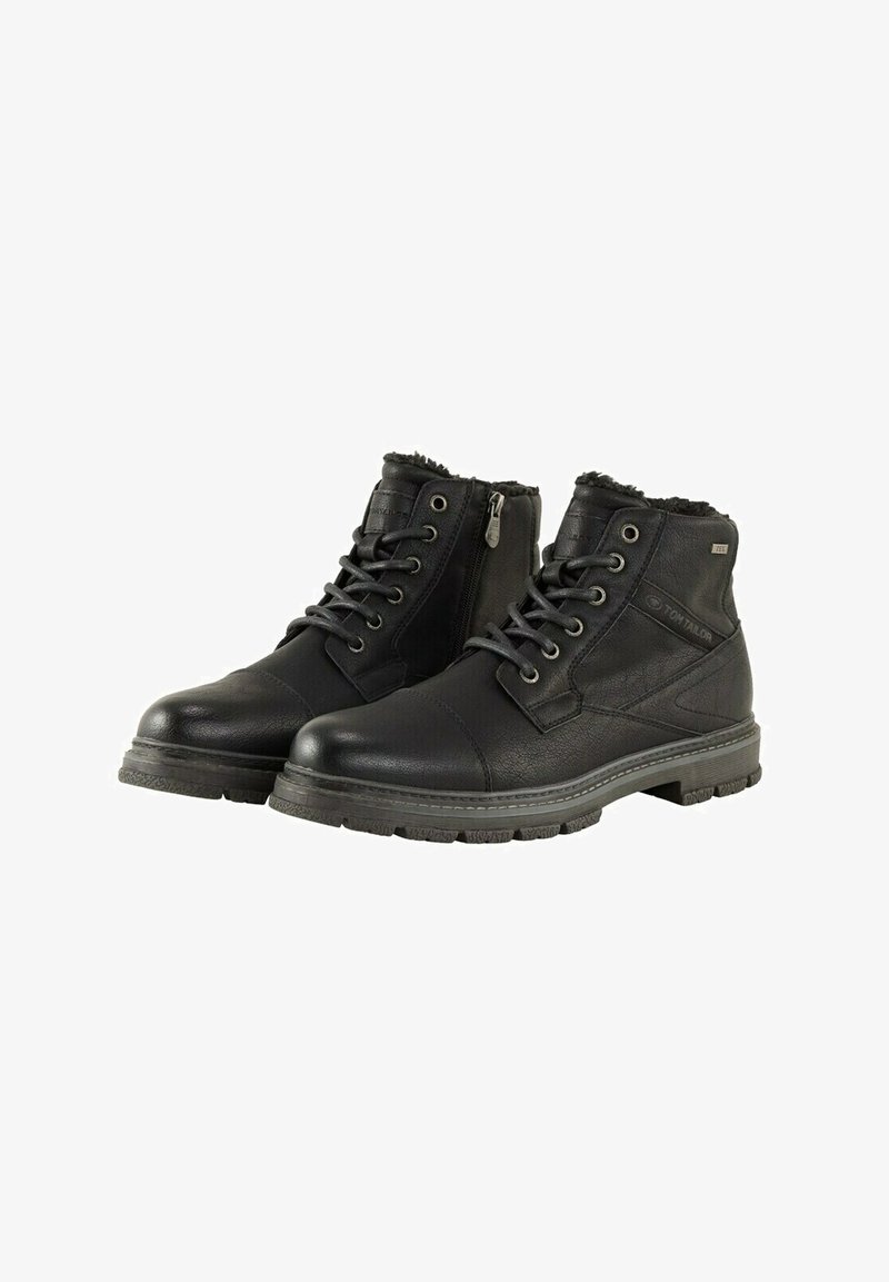 TOM TAILOR LICENCE - Stivaletti stringati - black