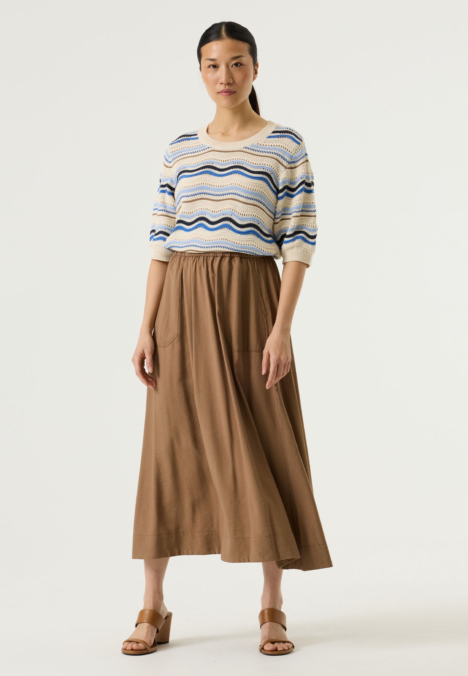 Garcia A-line skirt - soft taupe/brown - Zalando