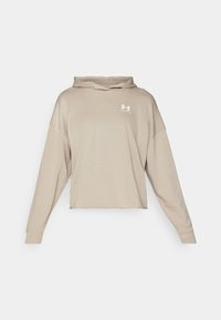 RIVAL - Jersey con capucha - solid timberwolf taupe/white