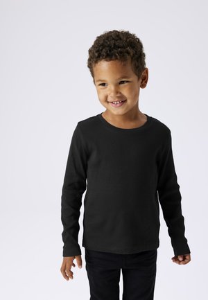 TWO SOON 2PACK - Tops ar garām piedurknēm - black