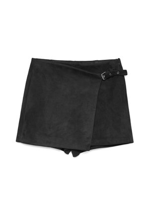 INSIDE SKORT CRUZADA - Falda acampanada - black