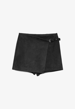 INSIDE SKORT CRUZADA - Falda acampanada - black