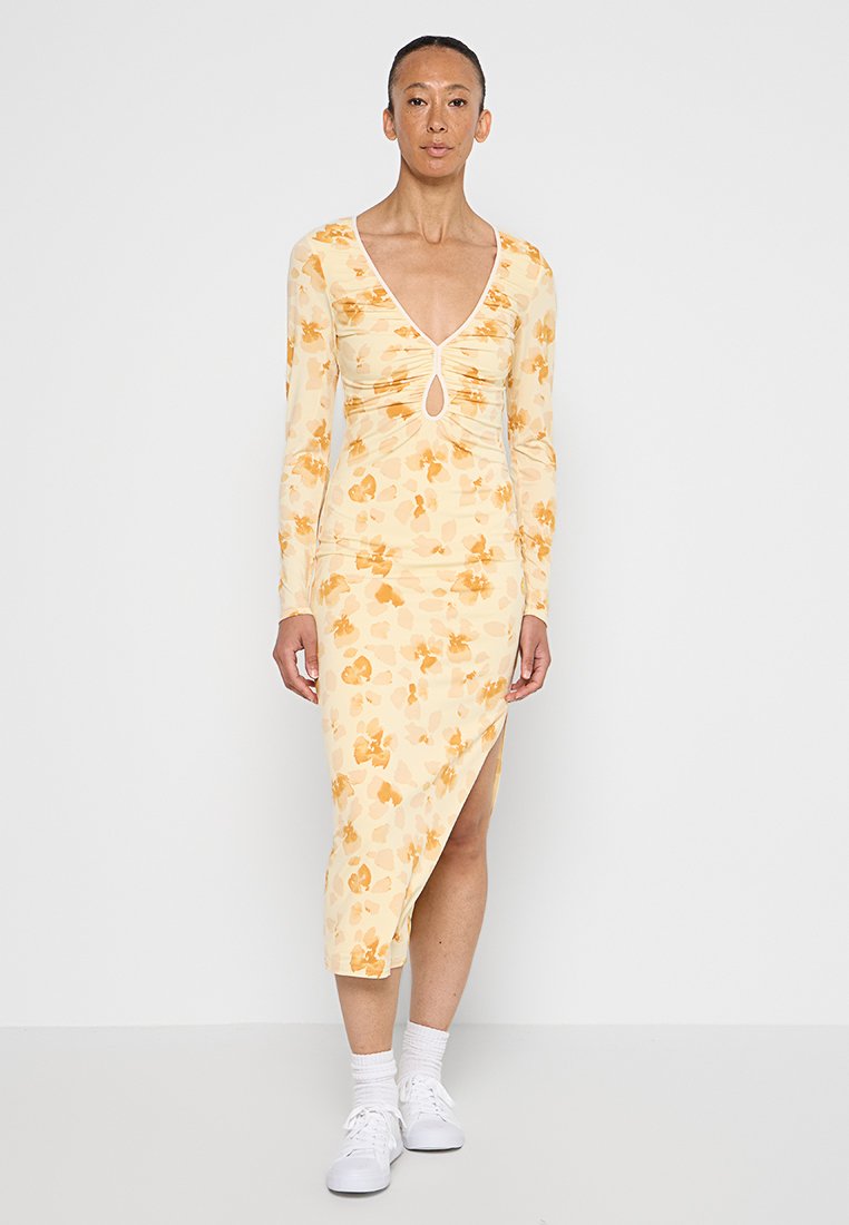 Abercrombie & Fitch Maxi-jurk beige