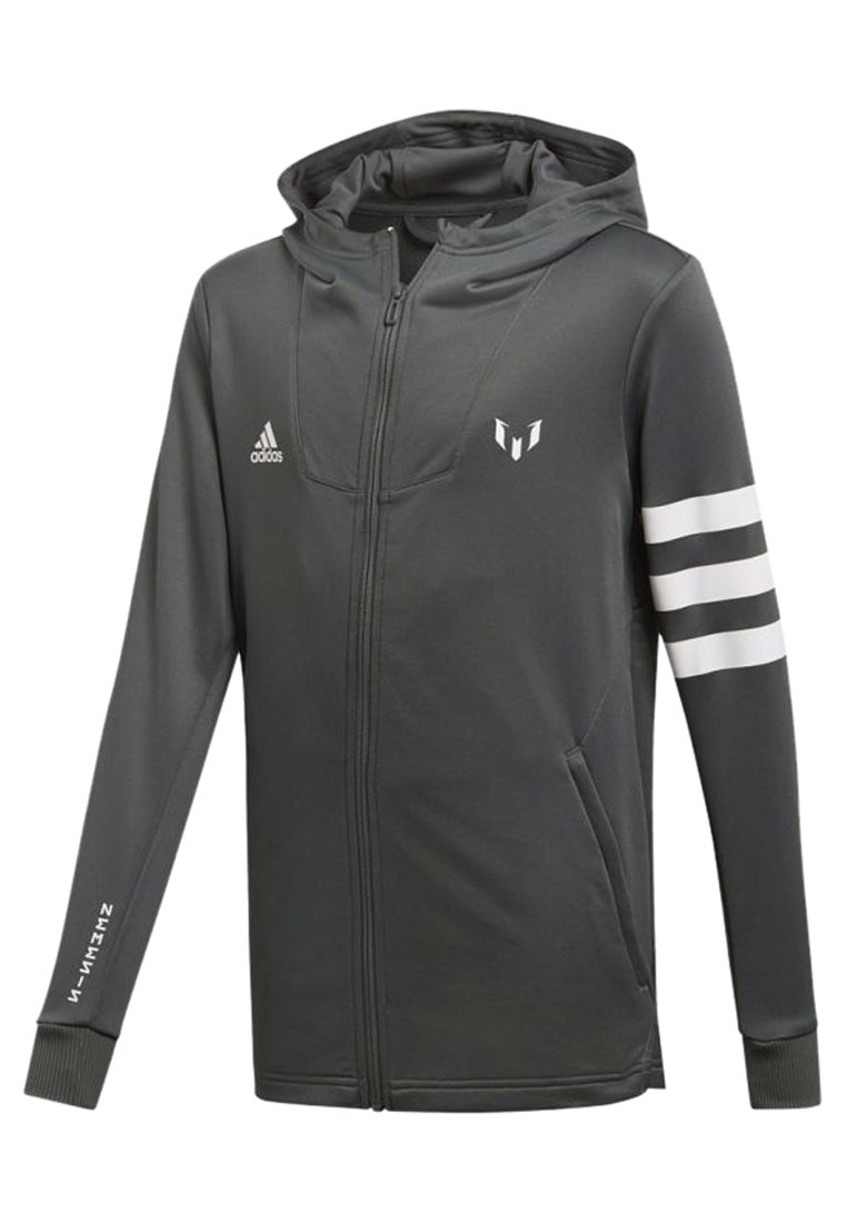 adidas Performance Messi Hoodie Trainingsjacke grey adidas Performance Messi Hoodie Trainingsjacke grey