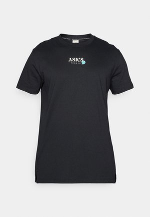 ASICS GAME SEASONAL GRAPHIC TEE - Potiskana majica - performance black