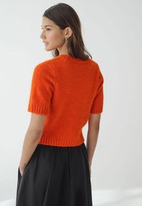 Next SHORT SLEEVE CREW NECK - Navadna majica - orange