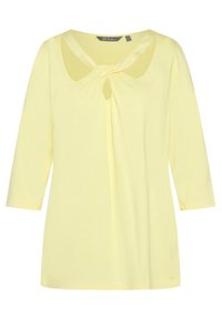 Ulla Popken Langærmet T-shirt - light yellow