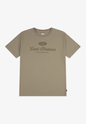 THE ORIGINAL TEE - Nyomott mintás póló - travertine