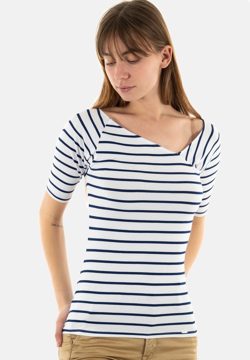 Salsa Jeans Camiseta básica blue/blanco Zalando.es
