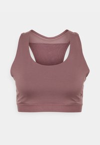 ATHLETICS  SLEEK  - Medium support sports bra - licorice