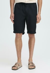 Solid - SDLINAU LINEN MIX - Short - true black Image miniature 1