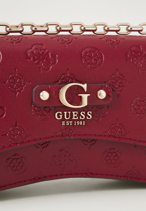 GERTY CONVERTIBLE XBODY FLAP - Cross body bag - claret4