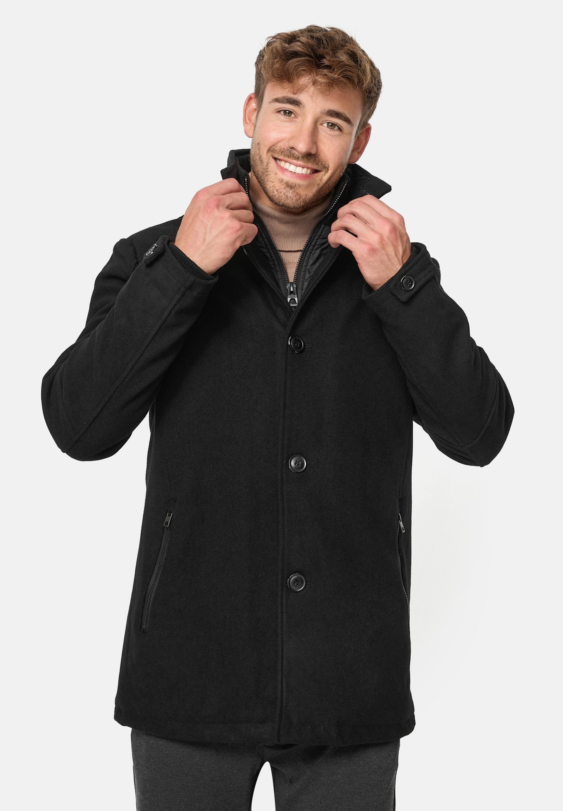 INDICODE JEANS MÄNTEL BRITTANY - Jas - black/zwart