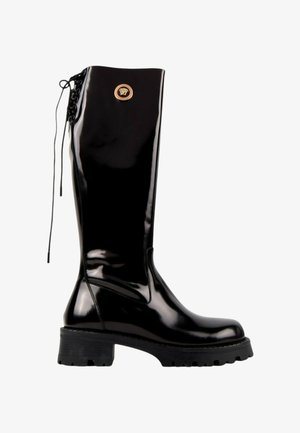 Versace, Bottes à plateau - black
