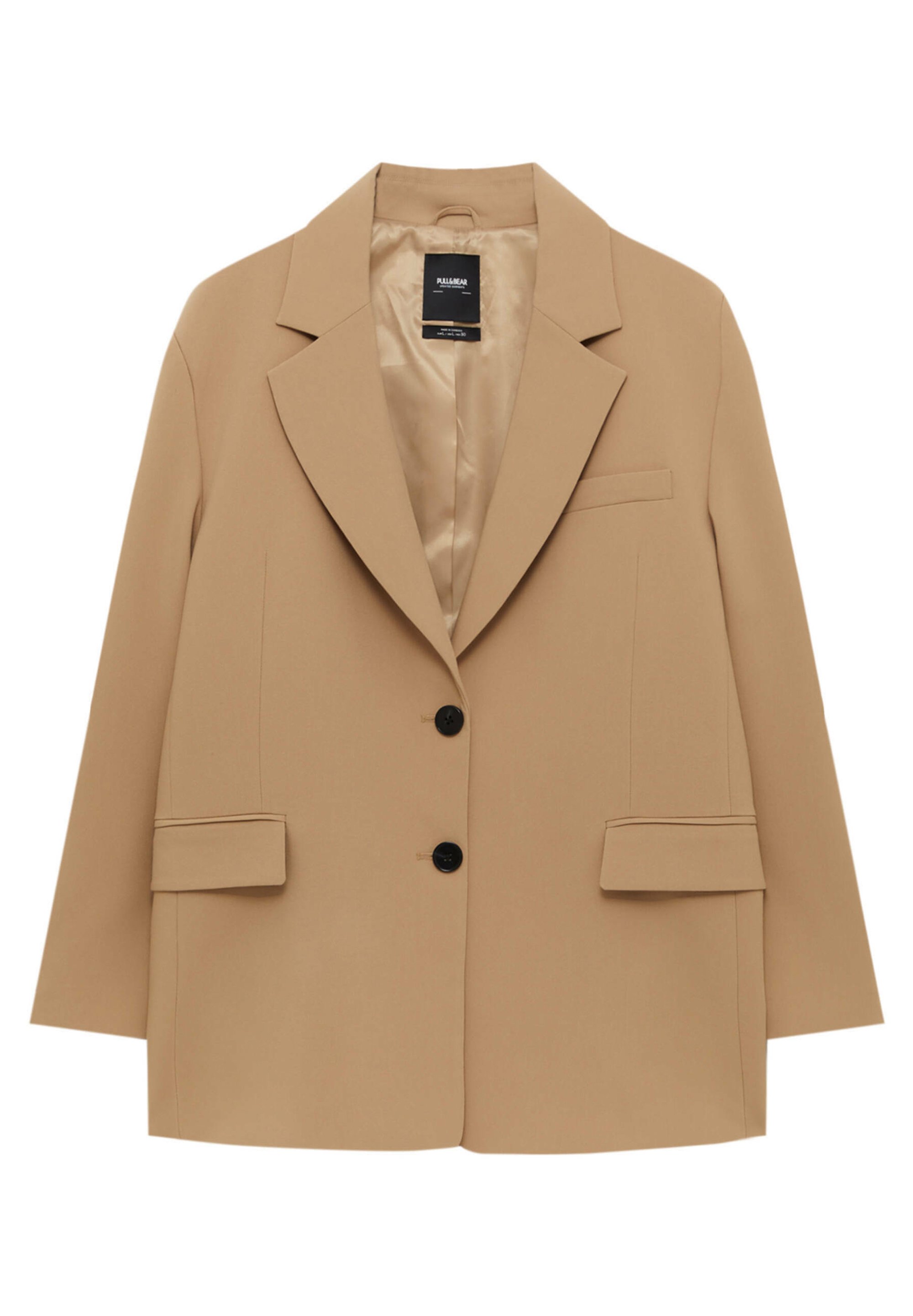 PULL\u0026BEAR OVERSIZED - Blazer - beige - Zalando.nl