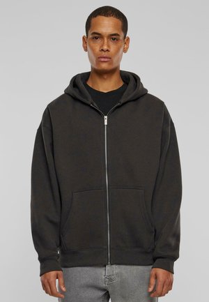 Zip-up sweatshirt - washed black