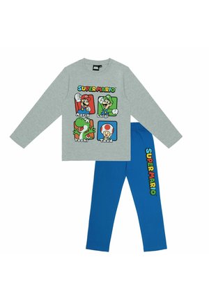 SUPER MARIO MIT MARIO, YOSHI, TOAD UND LUIGI - Pyjama set - grau