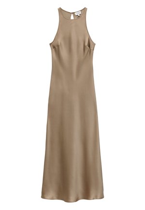 & OTHER STORIES, & OTHER STORIES SLEEVELESS SATIN DRESS - Freizeitkleid - champagne
