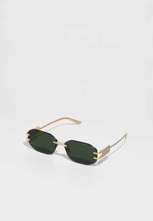 UNISEX - Sluneční brýle - gold-coloured/dark green
