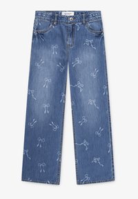 Abercrombie & Fitch DISCHARGE WIDE LEG - Jeans straight leg - dusk