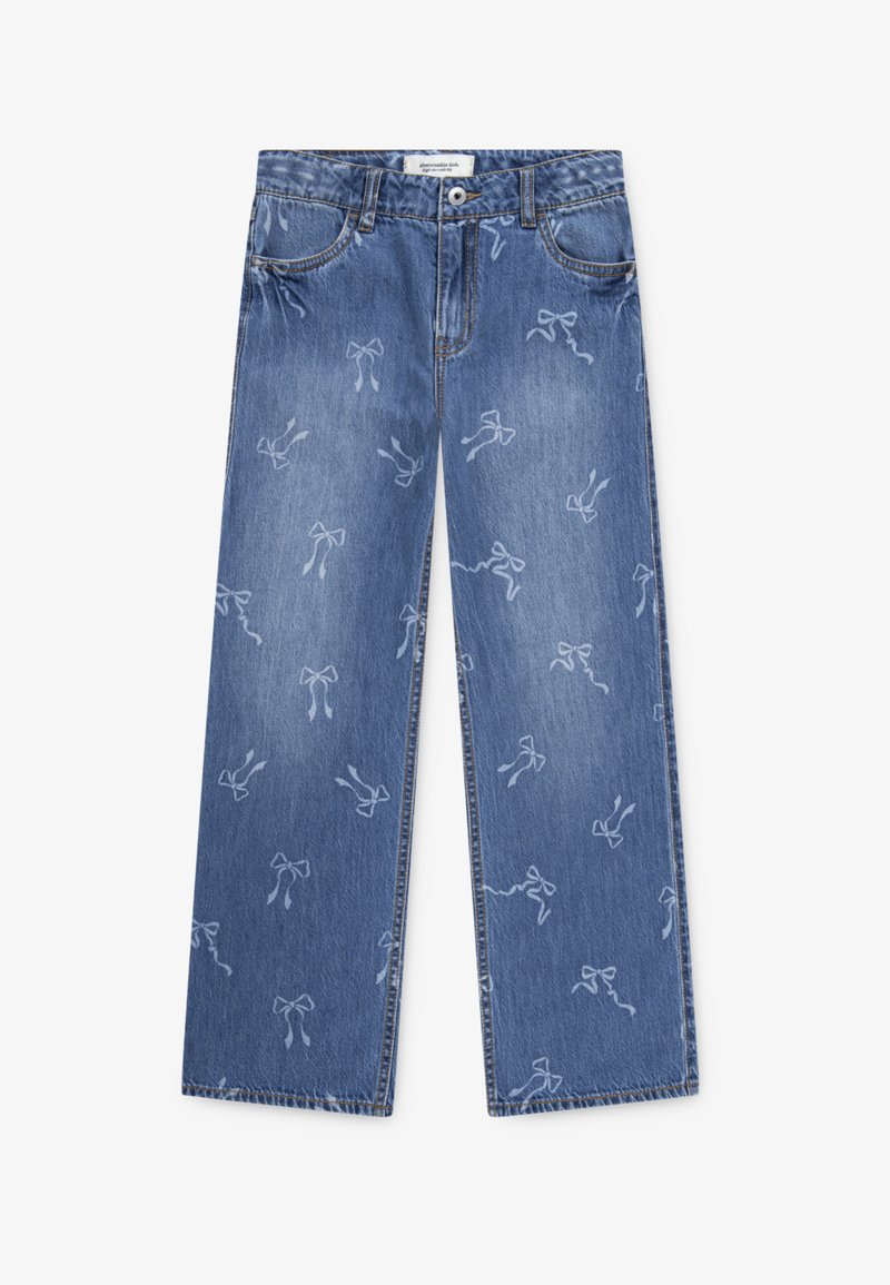 Abercrombie & Fitch DISCHARGE WIDE LEG - Straight leg -farkut - dusk