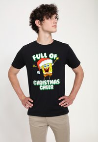 Henry Tiger SPONGEBOB SQUAREPANTS FULL OF CHRISTMAS CHEER - Camiseta estampada - black