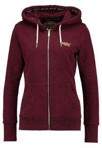 Superdry & Co Felpa con zip - bordeaux