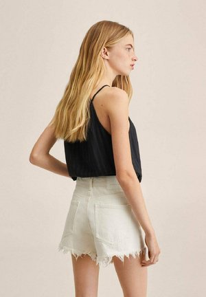 FRILL - Jeansshort - beige