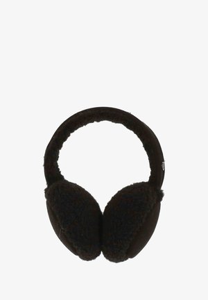 Ruske fleece ušnice s kružnim dizajnom, mekanom teksturom i podstavljenom trakom za udobnost. Metalni naglasci sa strane.