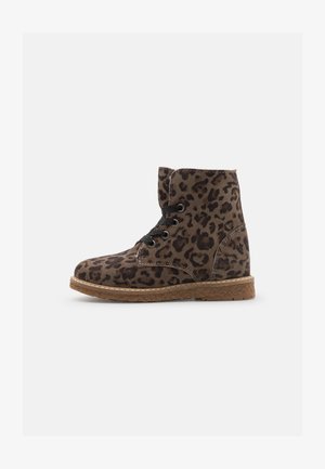 LEATHER - Lace-up ankle boots - brown