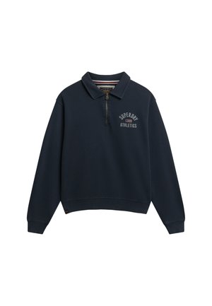 Superdry ATHLETIC COLLARED - Sweatshirt - eclipse navy