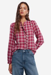 Overhemdblouse - bordeaux