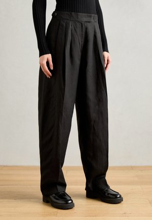 Scotch & Soda EDIE HIGH RISE TAILORED WIDE LEG - Pantaloni - black