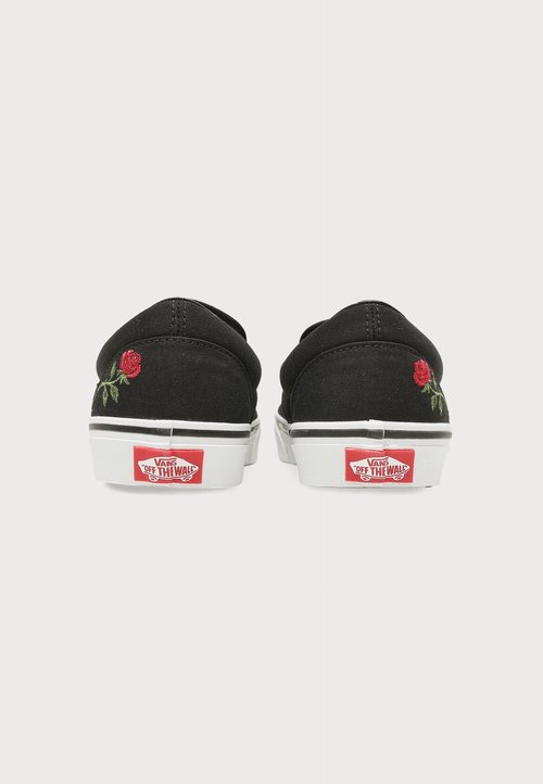 Vans CLASSIC SLIP ON - Trainers - rose embroidery black/red — foto 3