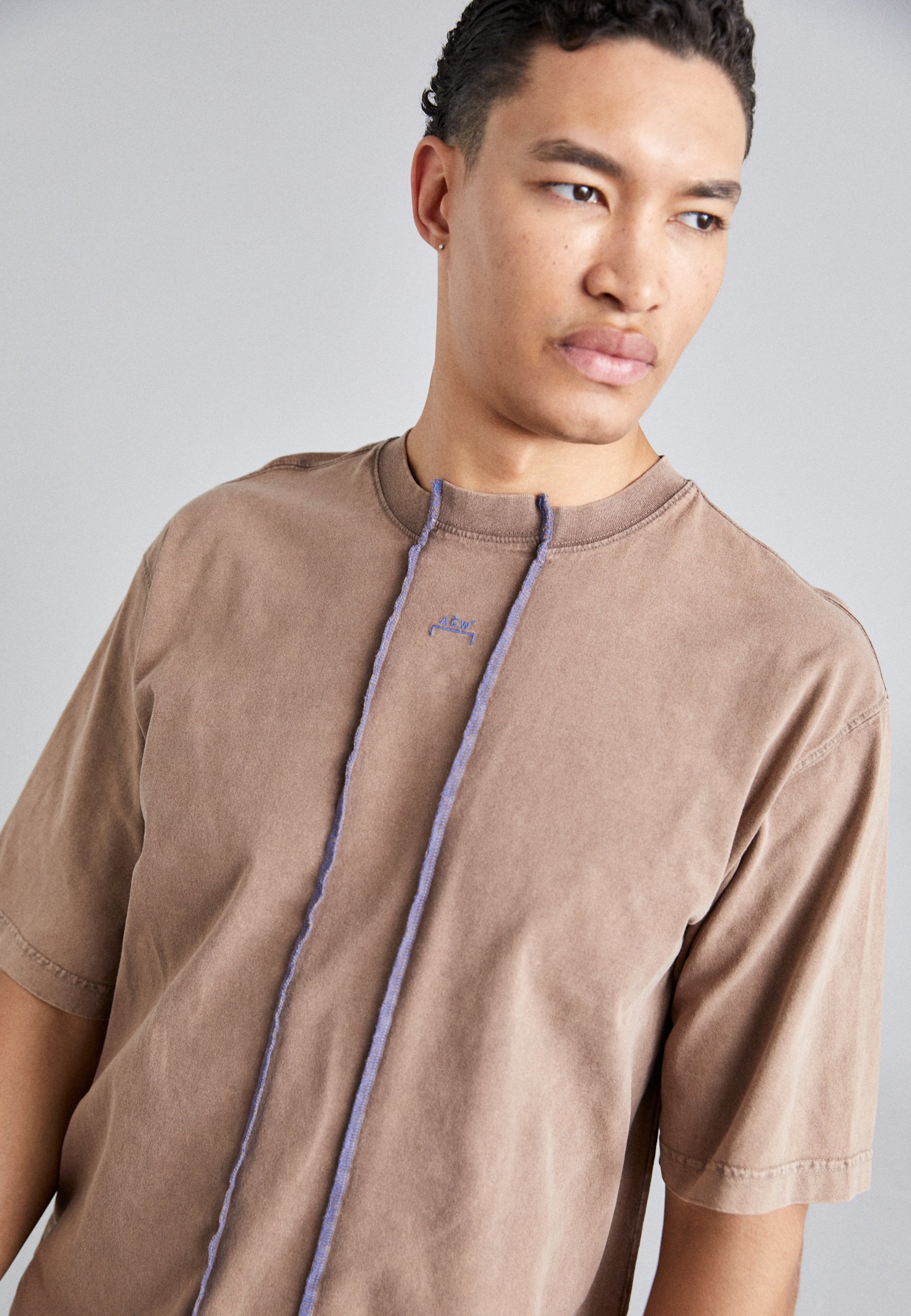 【A-COLD-WALL】BROWN FRACTURE T-SHIRT A-COLD-WALL* FRACTURE - T-shirts med print - brown/brun