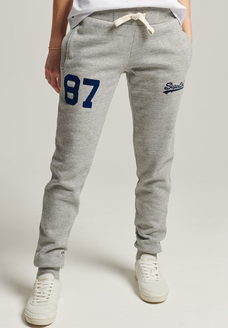 Superdry Tracksuit bottoms athletic grey marl/mottled grey Zalando