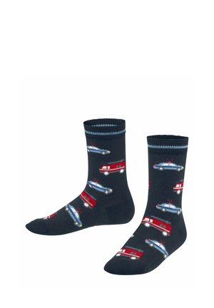 Police and Fire Cars - Calze - space blue