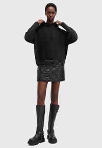 AllSaints INES - Felpa con cappuccio - black