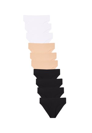 10 PACK - Slip - 4x Black, 3x White, 3x Nude